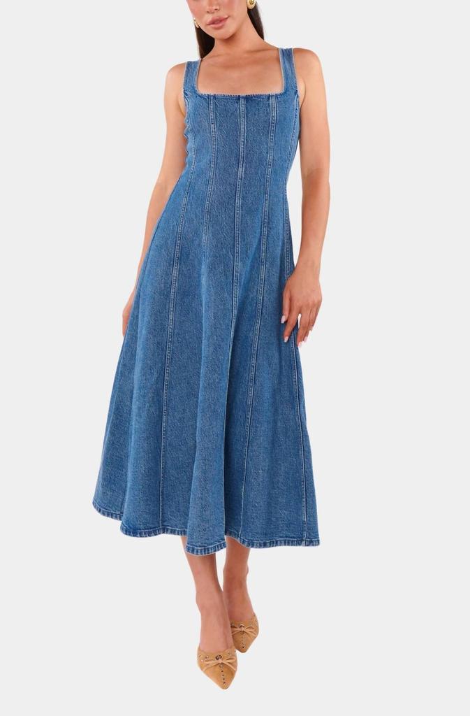 Show Me Your Mumu Show Me Your Mumu - Prim Jean Midi Dress