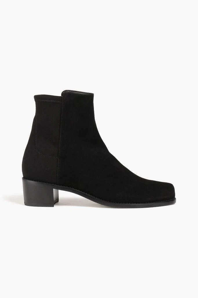 Stuart Weitzman Easyon Reserve microstretch and suede ankle boots 1