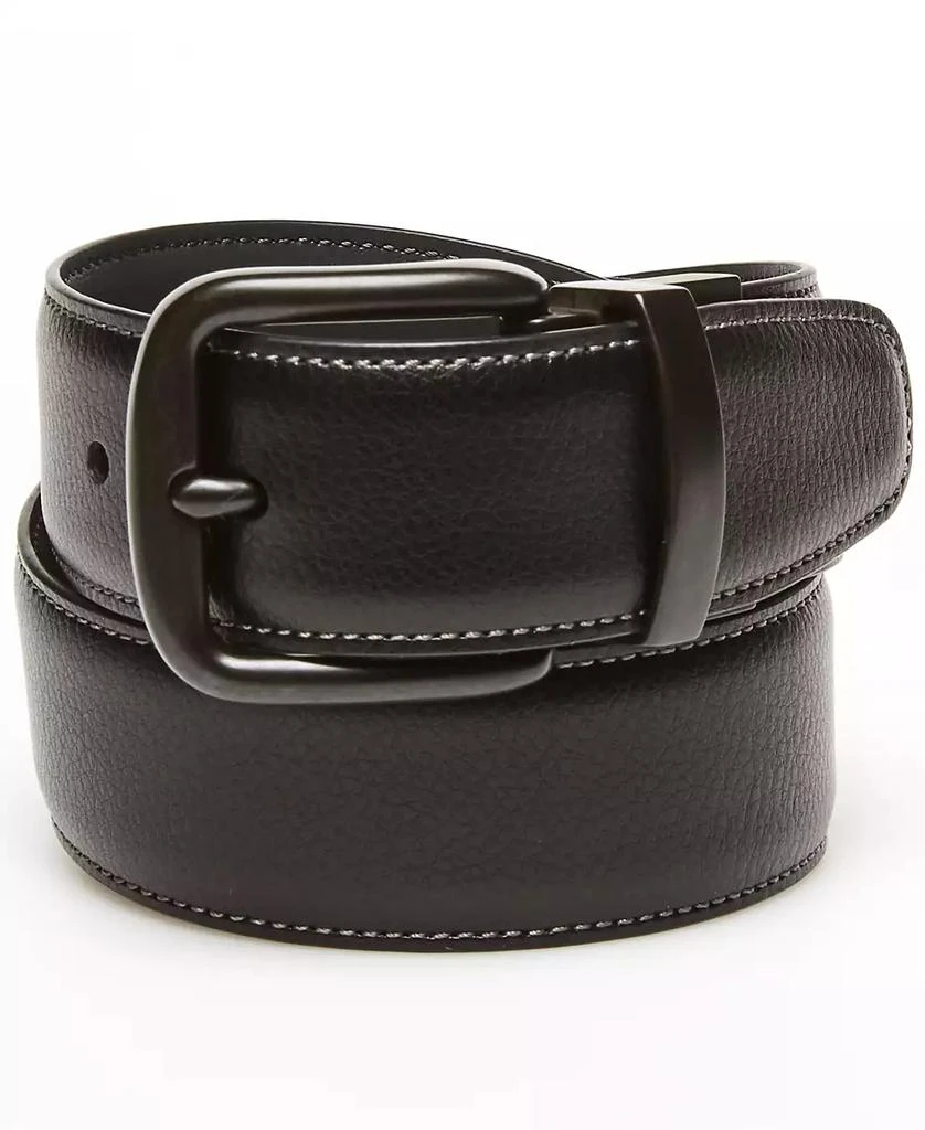 Original Penguin Men's Grey Day Logo Reversible Belt 1