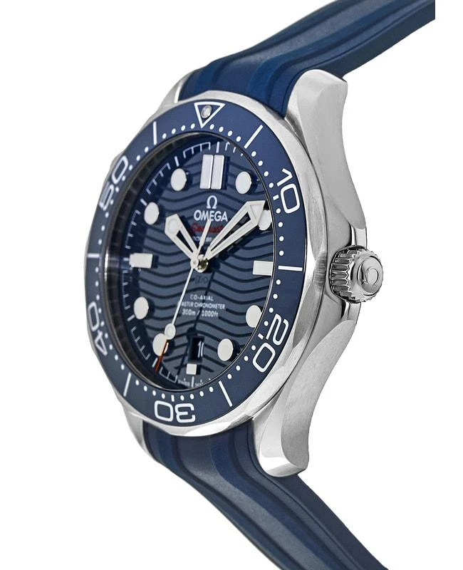 Omega Omega Seamaster Diver 300M Blue Dial Rubber Strap Men's Watch 210.32.42.20.03.001 3