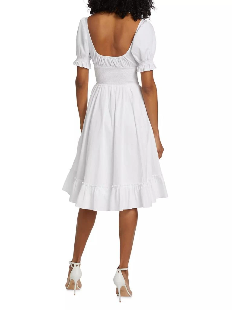 Guizio Luciana Cotton Smocked Midi-Dress 5