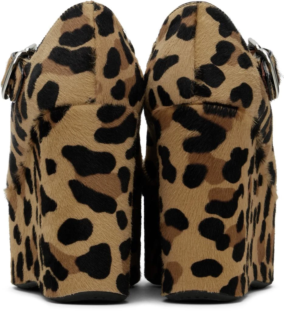 Alaïa Brown Criss Cross Wedge Heels 2