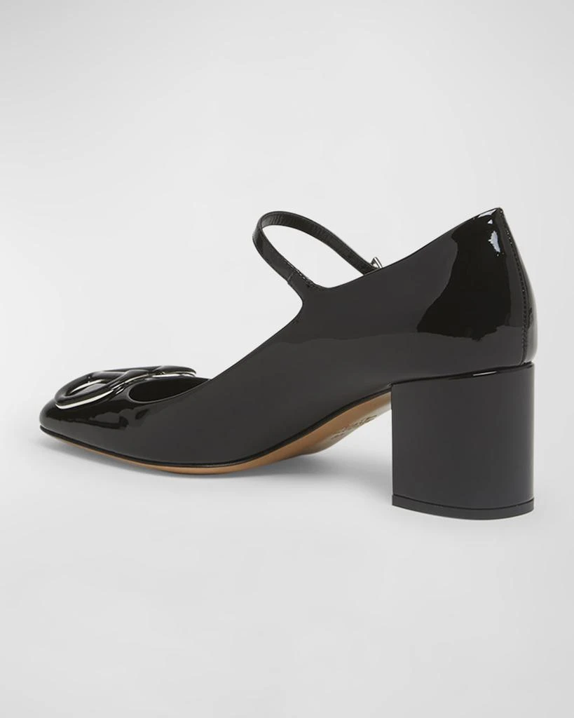 Valentino VLogo Leather Mary Jane Pumps 4