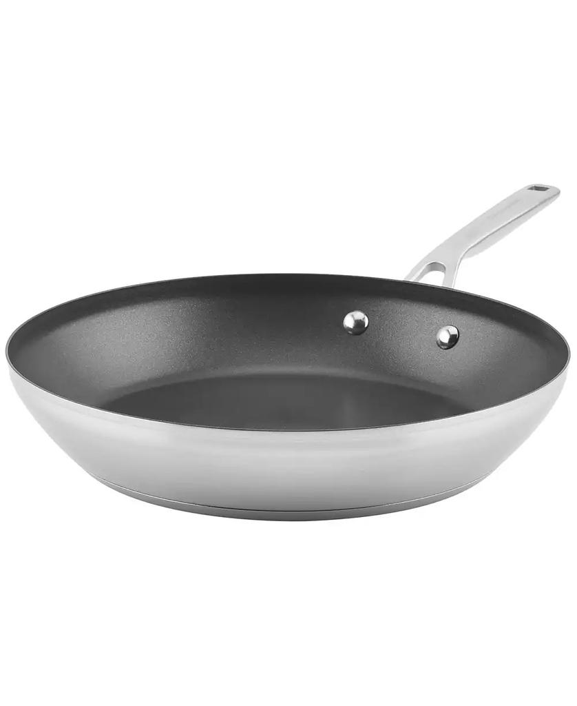 KitchenAid 3-Ply Base Stainless Steel 12" Nonstick Induction Frying Pan