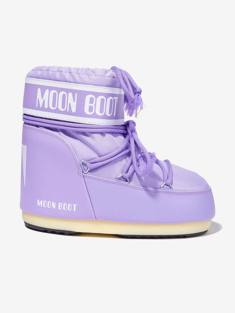 Moon Boot Moon Boot Kids Icon Low Nylon Snow Boots in Purple 1