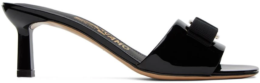 Salvatore Ferragamo Black Vara Bow Heeled Sandals 1