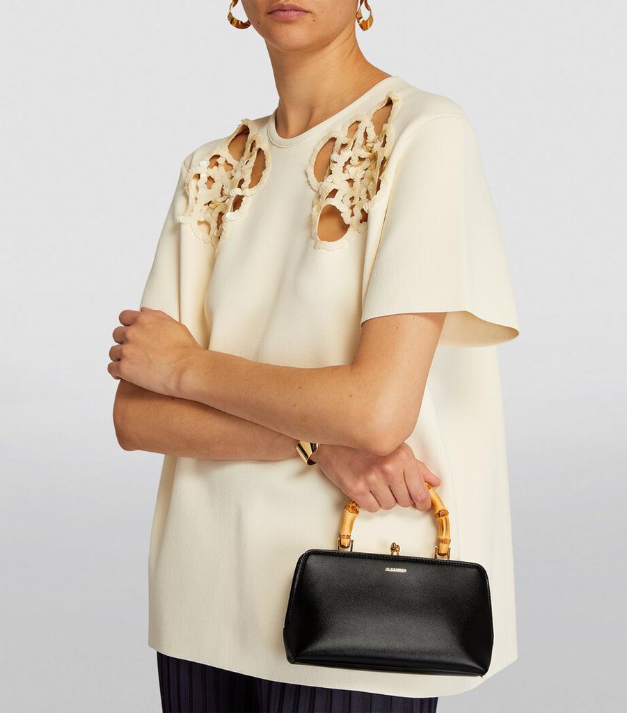 Jil Sander Leather Goji Square-Frame Top-Handle Bag - Shoulder
