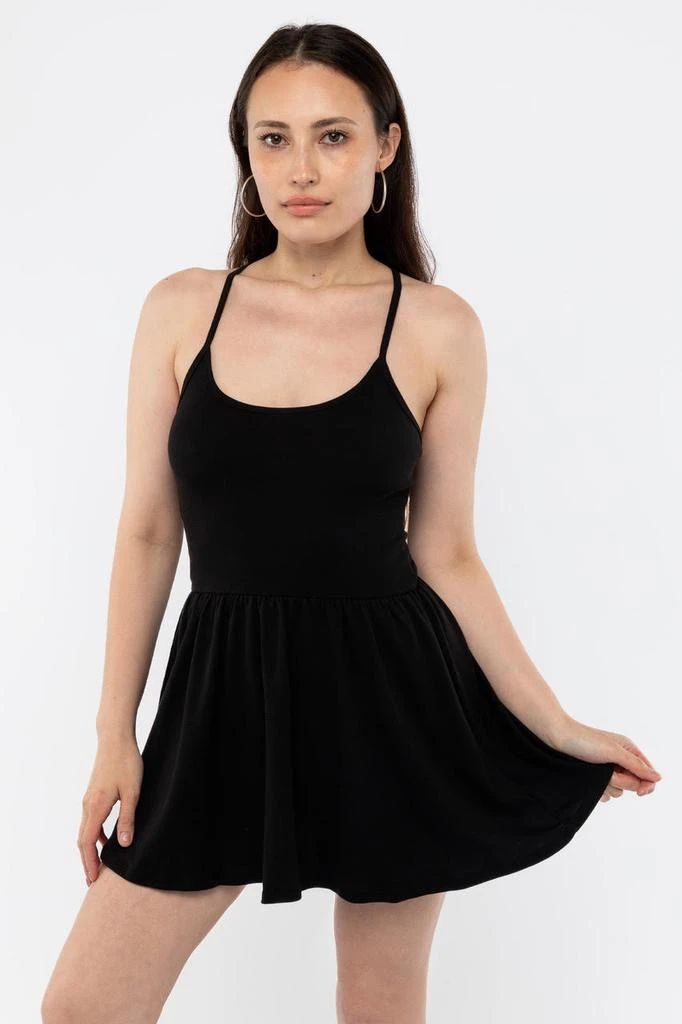 Los Angeles Apparel 43206X - Baby Rib Cross Back Mini Dress 6