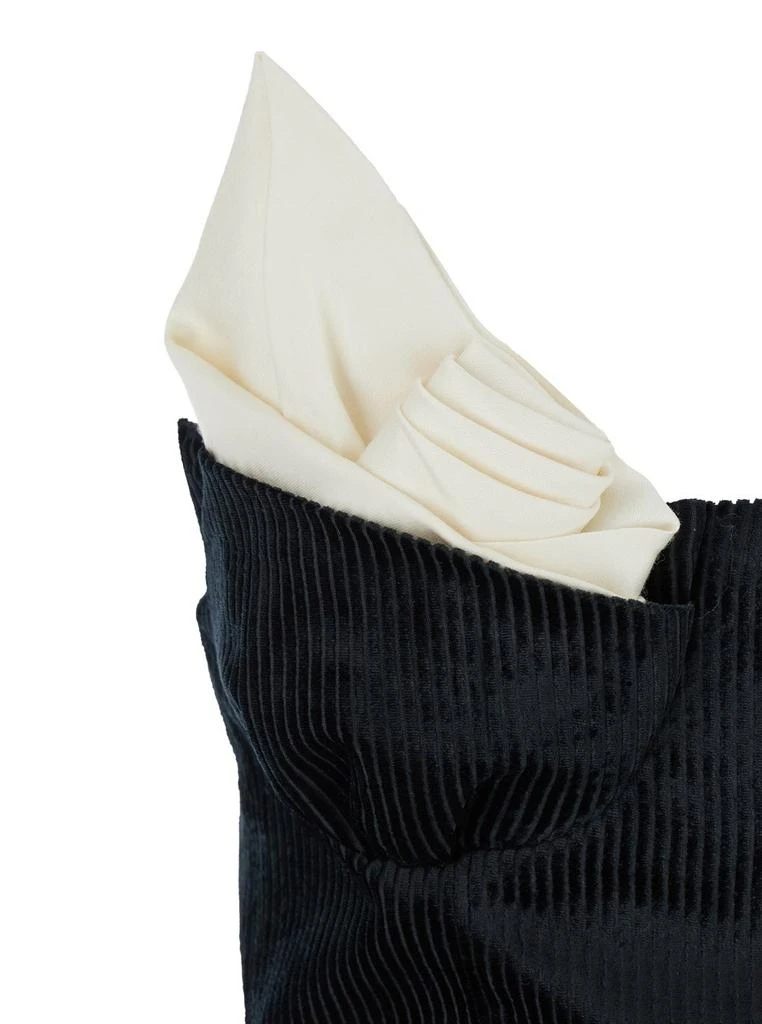 Shushu/Tong SHUSHU/TONG Bustier Velvet Effect Dress 3