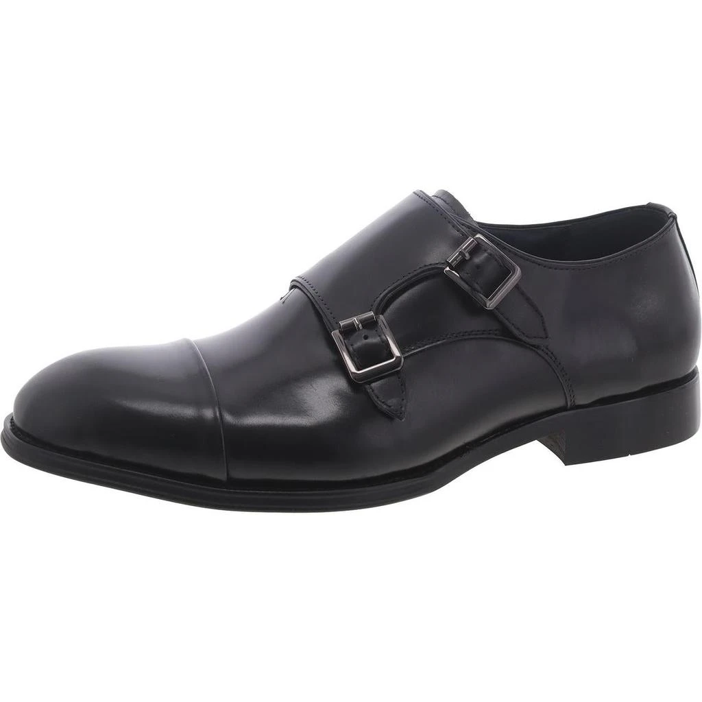 Shop Mens Leather Double Monk Shoes on Sale at BeyondStyle  display picture 3
