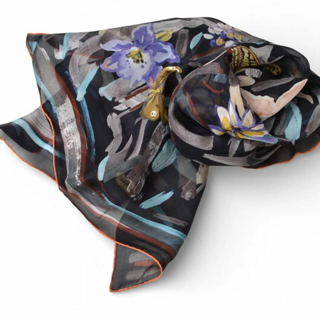 Salvatore Ferragamo blue Silk Scarf (Pre-Owned) 2