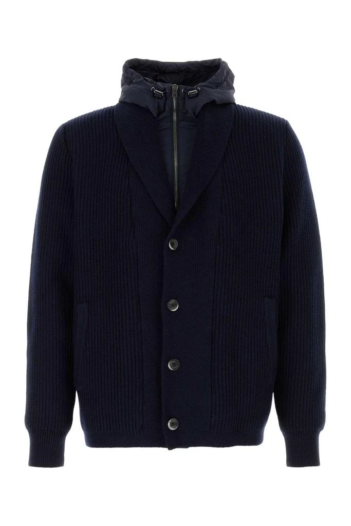 Herno Navy Blue Wool Jacket 1
