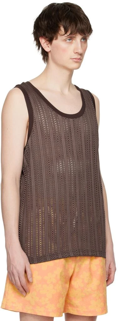 CMMN SWDN Brown Crewneck Tank Top 2