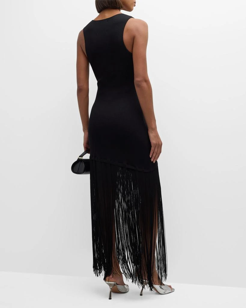 Le Superbe Sleeveless Fringe Tank Dress 6