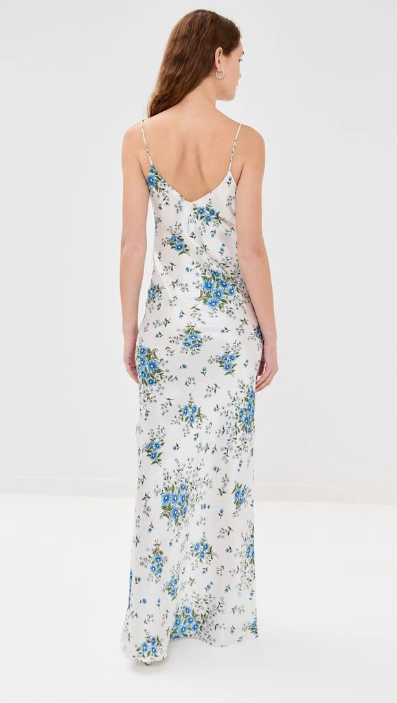 Rodarte Daisy Silk Slip Dress with Rose 2