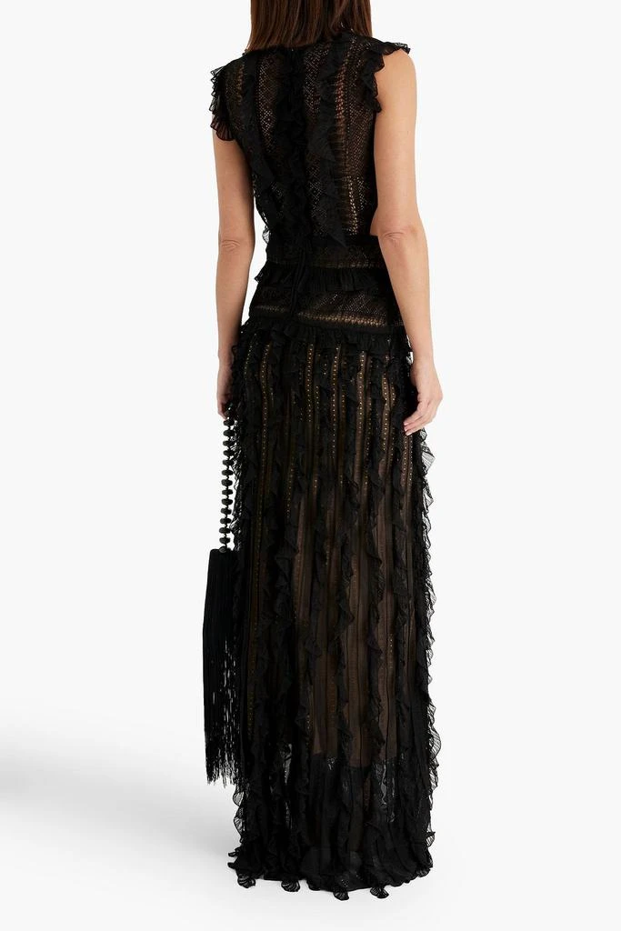 Zuhair Murad Ruffled crocheted lace gown 3