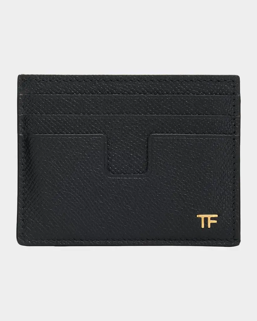 Tom Ford Men's Logo Leather Card Holder