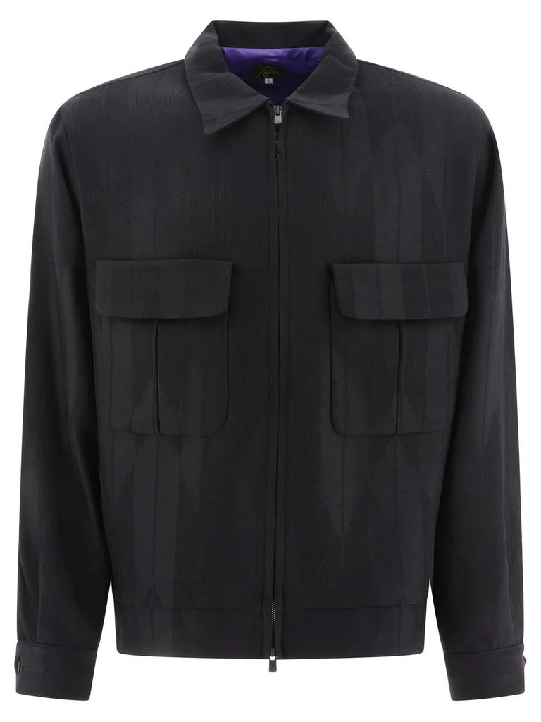 Needles Needles Sport Collared Zip-Up Jacket 1