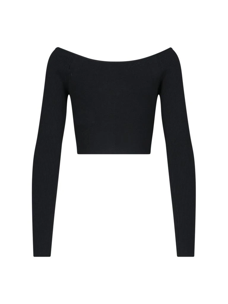 Diesel Diesel M-Vera-Ls Ribbed Knit Off-The-Shoulder Top 2