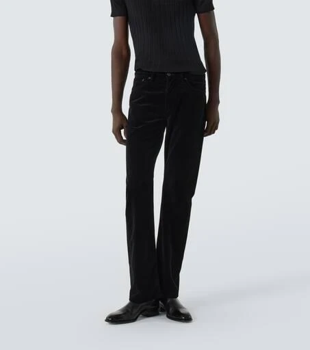 Tom Ford Cotton velvet bootcut pants 3