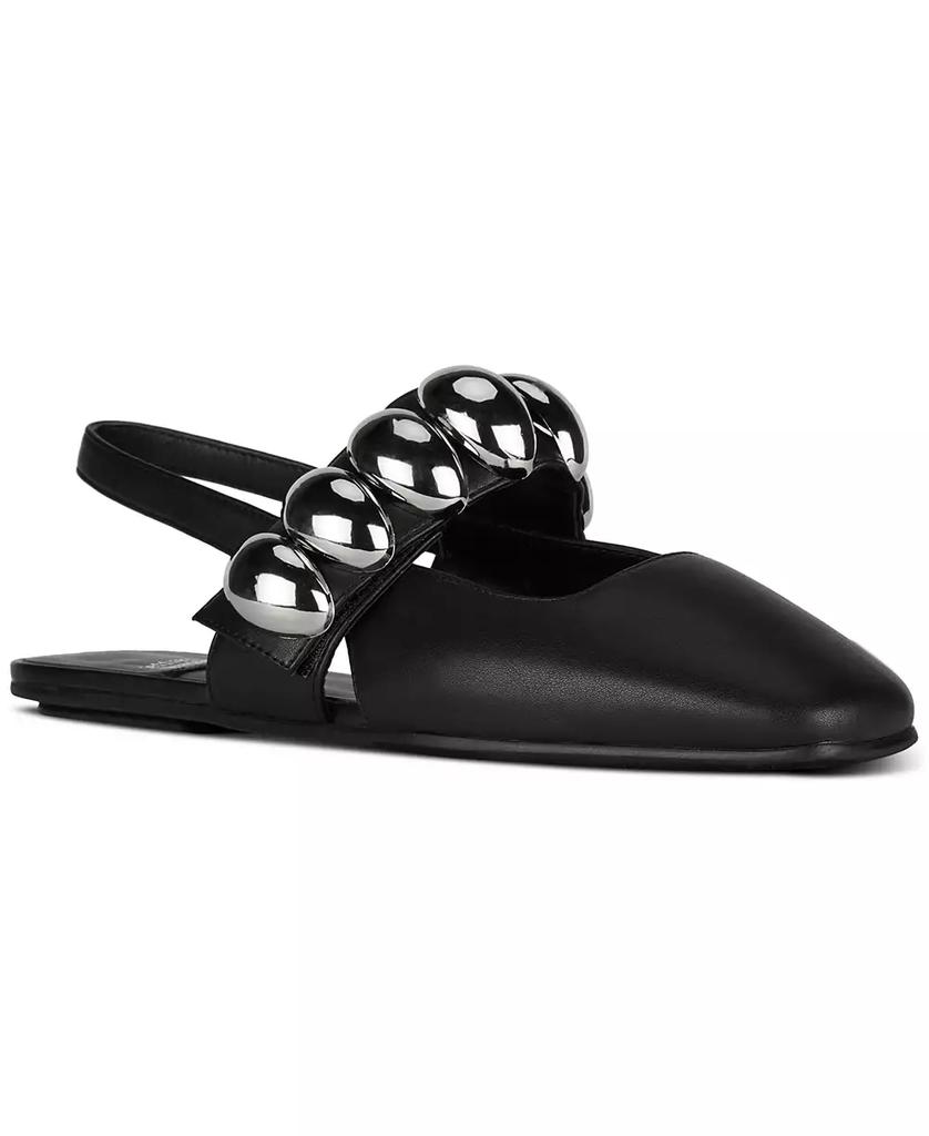 Jeffrey Campbell Manon Dome-Studded Slingback Flats