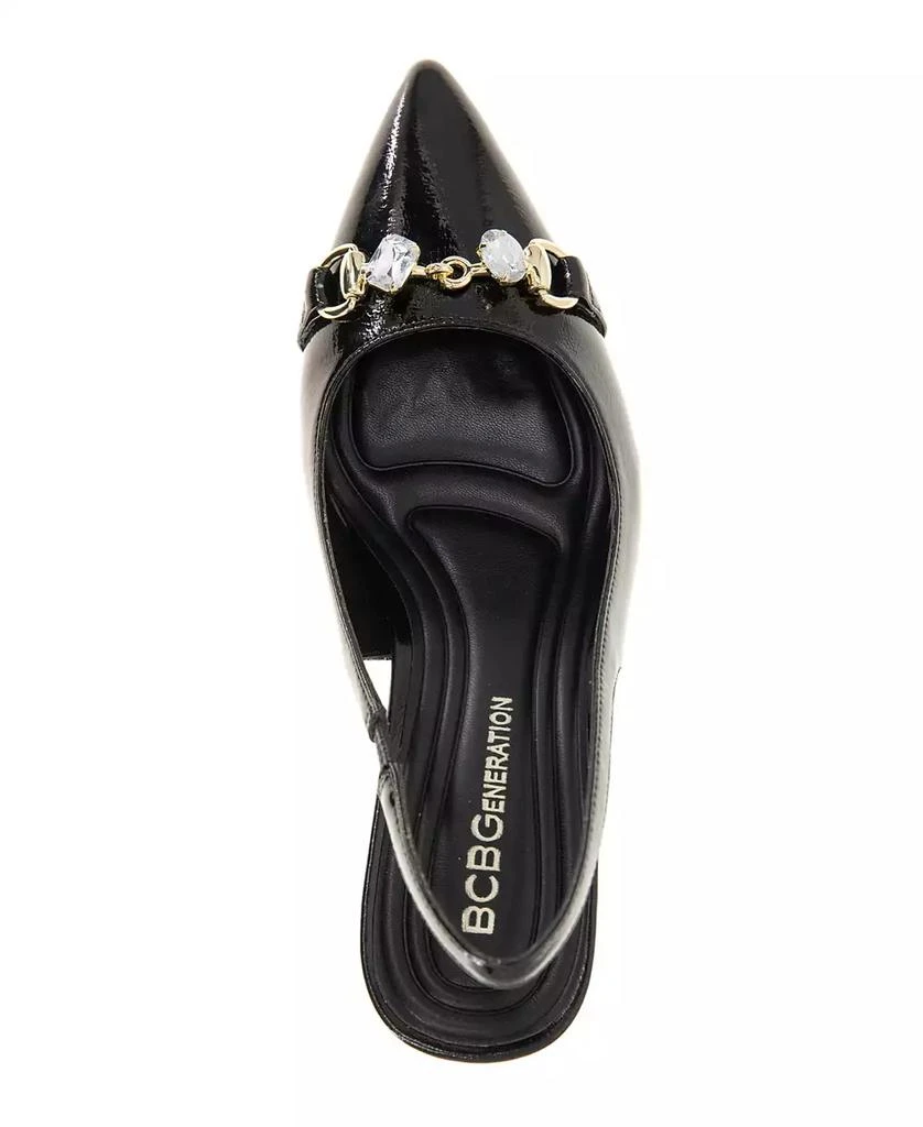 BCBG Women's Gardin Slingback Block Heel Pumps 4