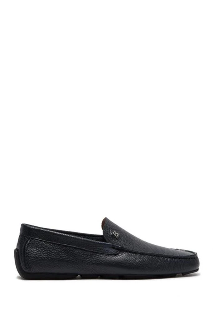 Black Grained Deer Leather Nadim Mocassin – On Sale Now with  display picture 1