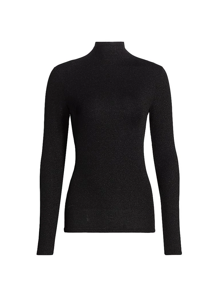 FRAME Metallic Turtleneck Top 1