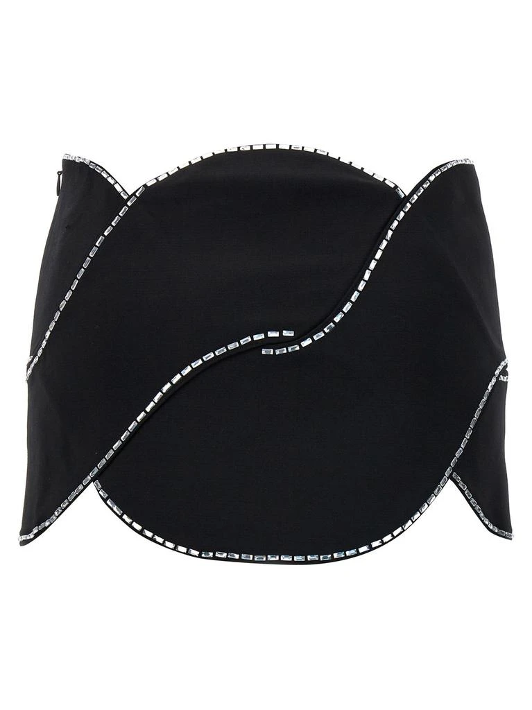AREA Area Crystal Rope Embellished Mini Skirt 2