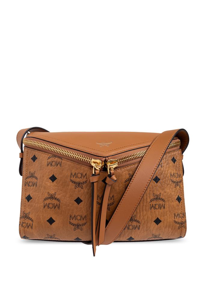MCM MCM Travia Logo Embossed Small Shoulder Bag - Shoulder