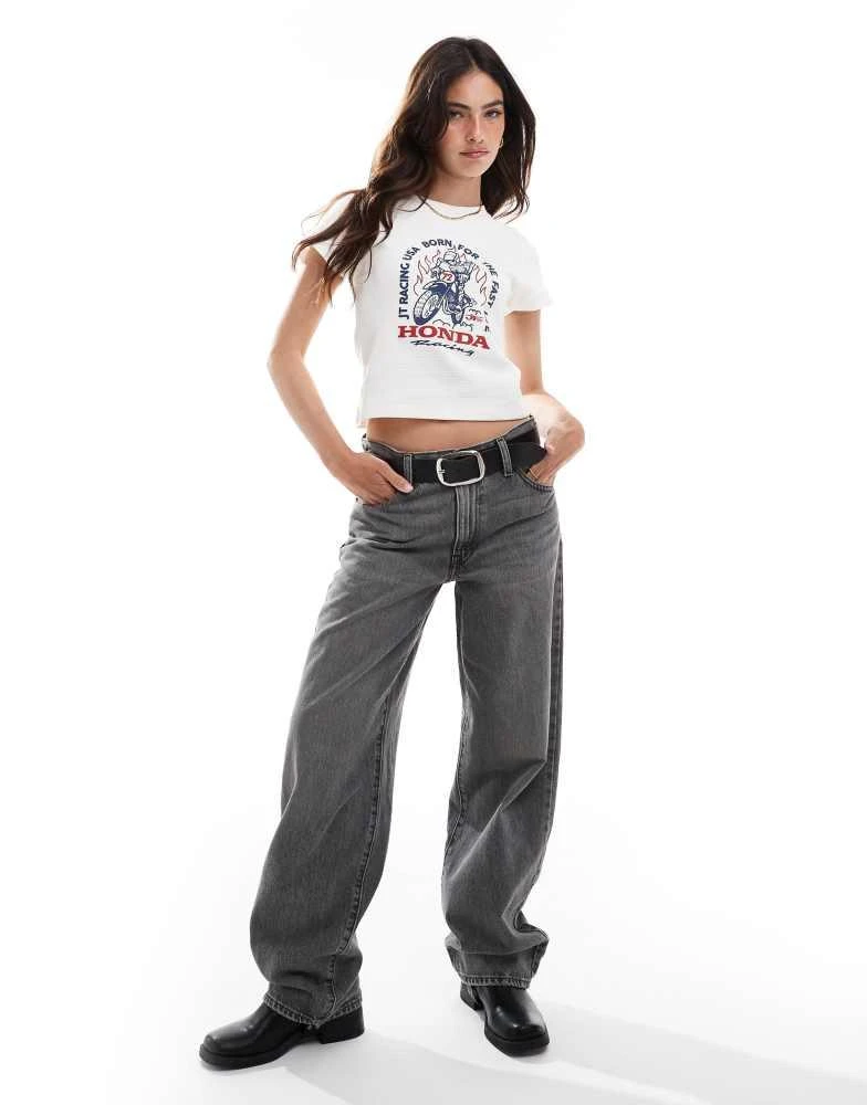 Levi's Levi's baggy dad jeans in washed black 1