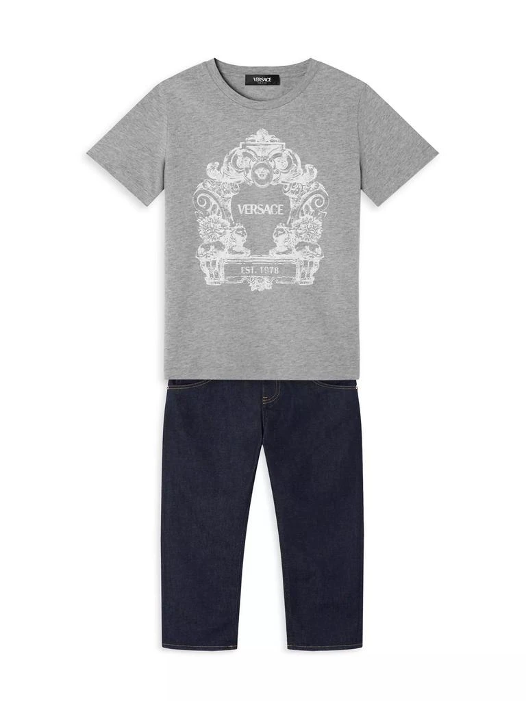 Versace Baby Boy's, Little Boy's & Boy's Logo Jersey T-Shirt 2