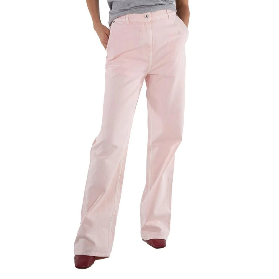 Burberry Logo-Patch Flared Cotton Jeans 1