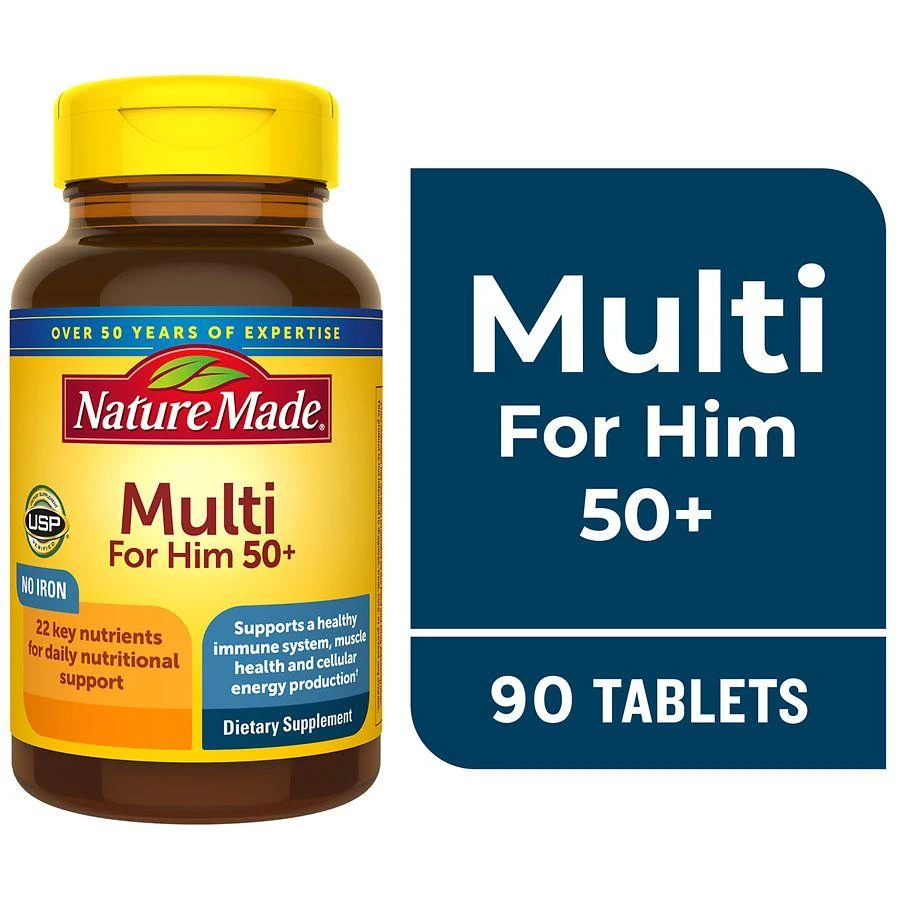 Nature Made Multivitamin for Him 50+ Tablets 2
