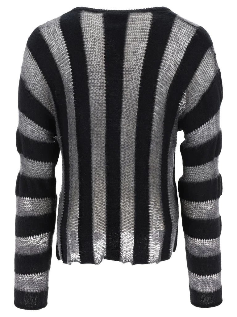 Brain Dead Brain Dead Fuzzy Threadbare Striped Jumper 2
