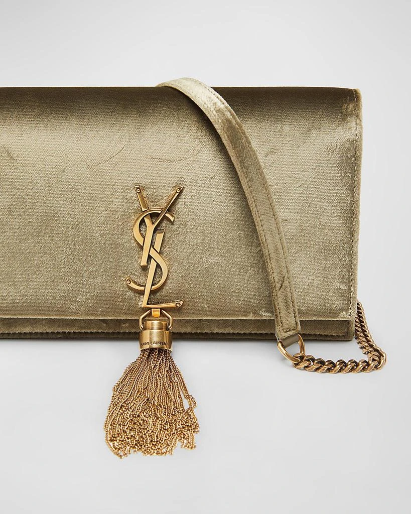 Yves Saint Laurent Kate Medium YSL Wallet on Chain in Velvet 5