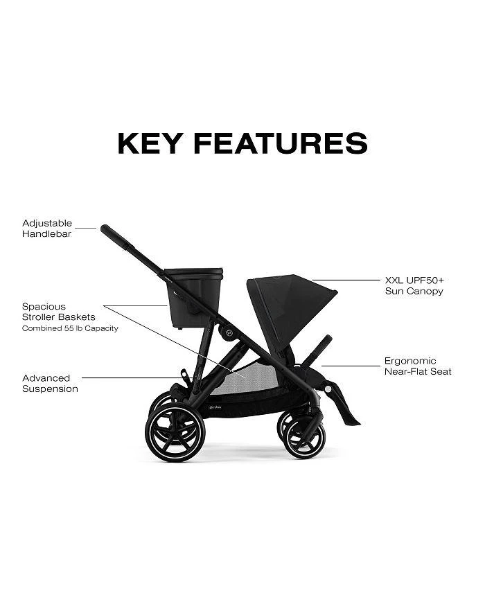 Cybex Gazelle S Stroller + Cloud G Pro Travel System 9