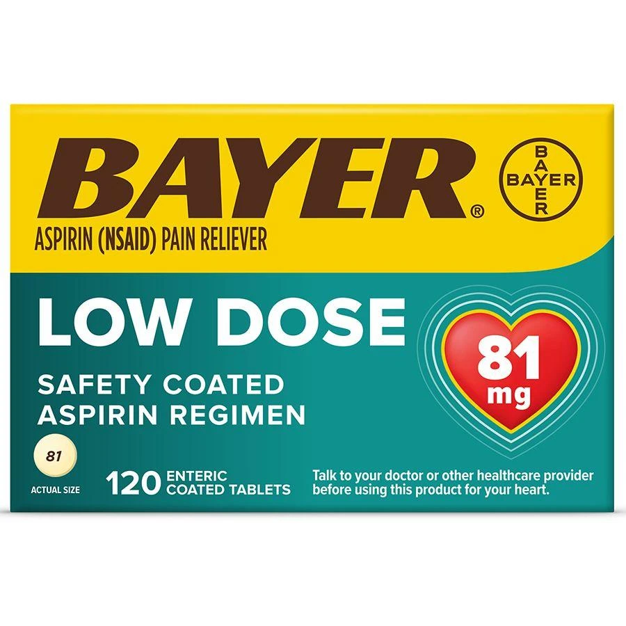 Bayer Low Dose Aspirin 81 mg Tablets