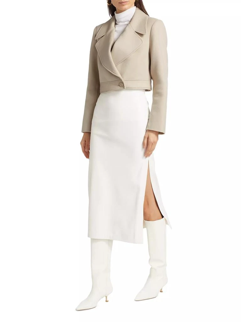 Mackage Rose Wool and Leather Coat 6