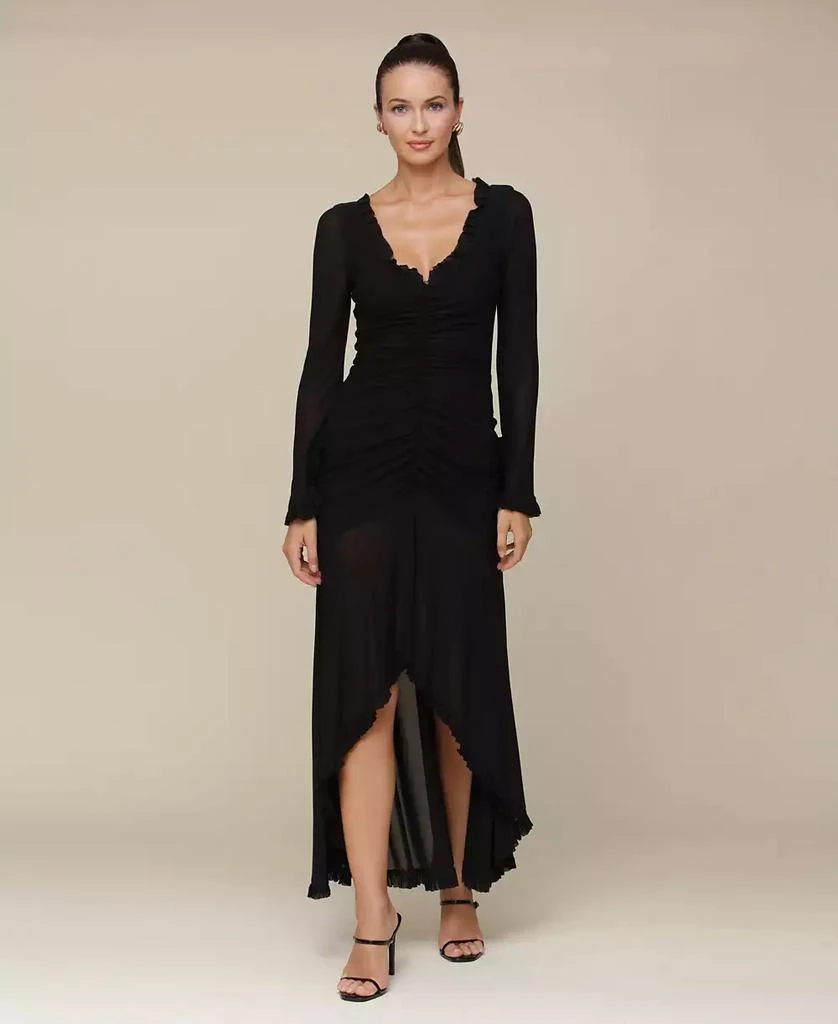 Avec Les Filles Women's Ruffle-Trim High-Low Maxi Dress 3