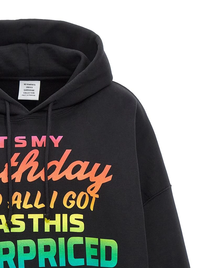 Vetements Overpriced Birthday Hoodie 3