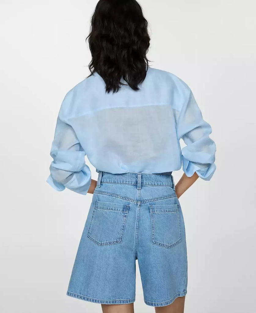 Mango Women's Straight Denim Shorts 3