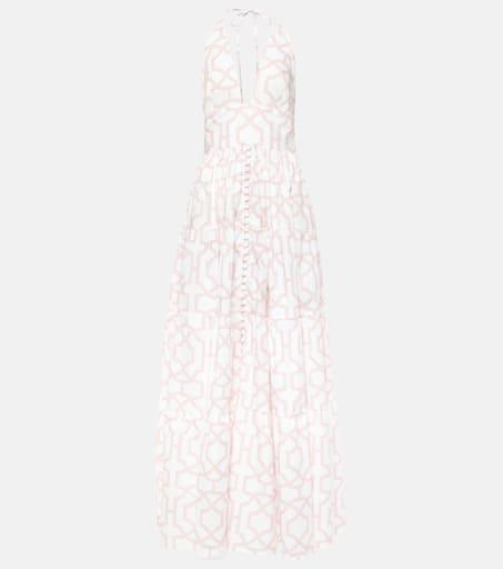 Alexandra Miro Celeste printed cotton maxi dress