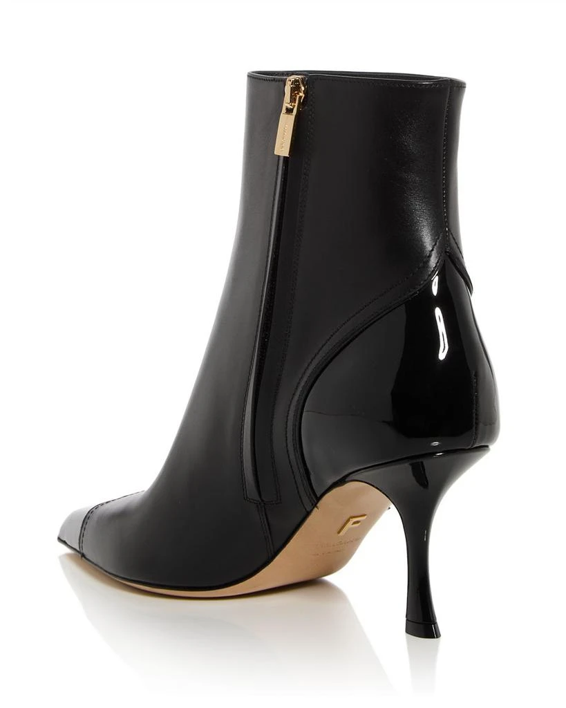 Salvatore Ferragamo Women's Eagle 70 Pointed Toe Boots 5