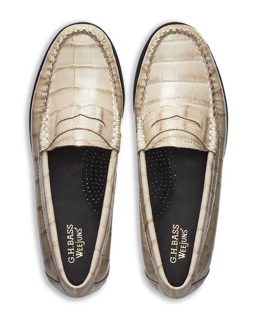G.H.BASS G.H. Bass Originals Women's Whitney Croc Embossed Weejuns® Loafers 3
