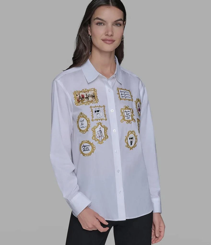 Karl Lagerfeld Paris ROCOCO POPLIN SHIRT 1