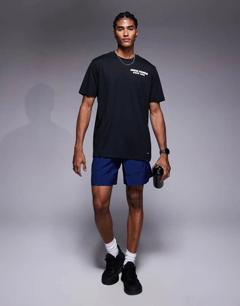 Adidas adidas Running t-shirt with taco graphic in black 3