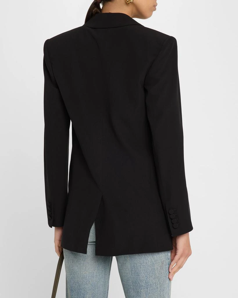 Yves Saint Laurent Oversized Single-Breasted Silk Blazer 3