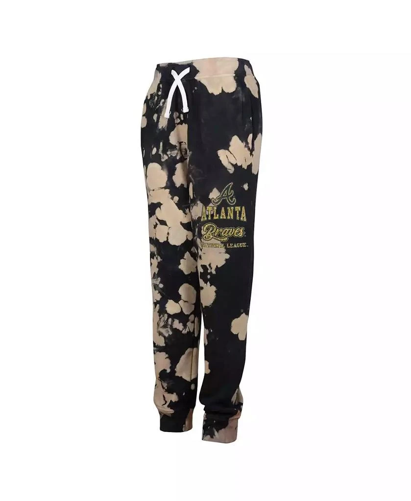 Outerstuff Big Boys Black Distressed Atlanta Braves Lose Yourself Fleece Pants 2