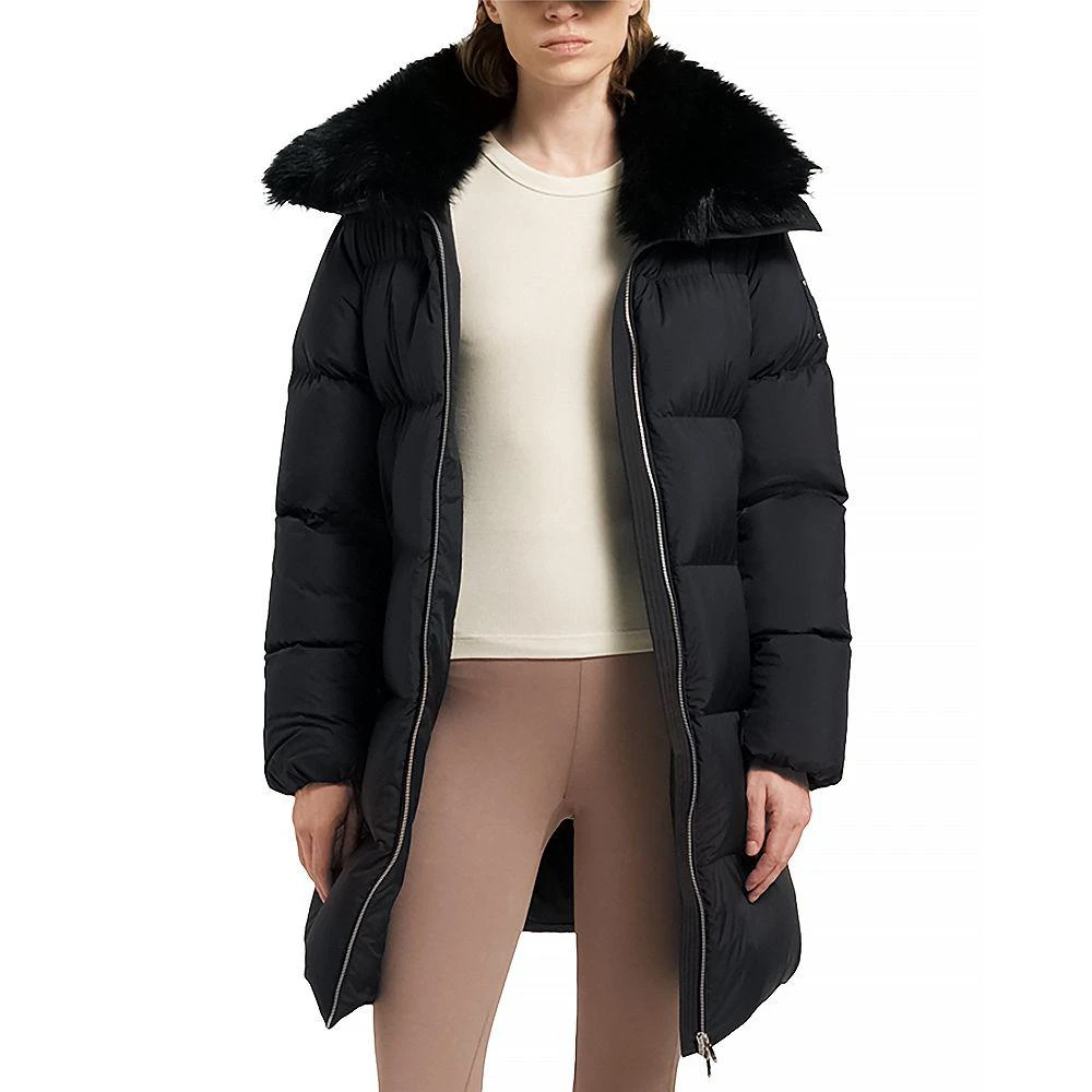 Moose Knuckles Belle Dune Shearling Trim Down Coat 2